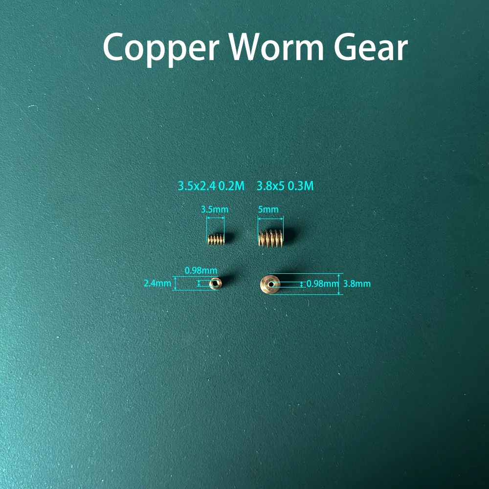 Copper Motor Worm Gear Reduction Motor Gear Mechanical Metal Helical Pinion 1Pcs 0.2M/0.3M/0.5M/0.7M