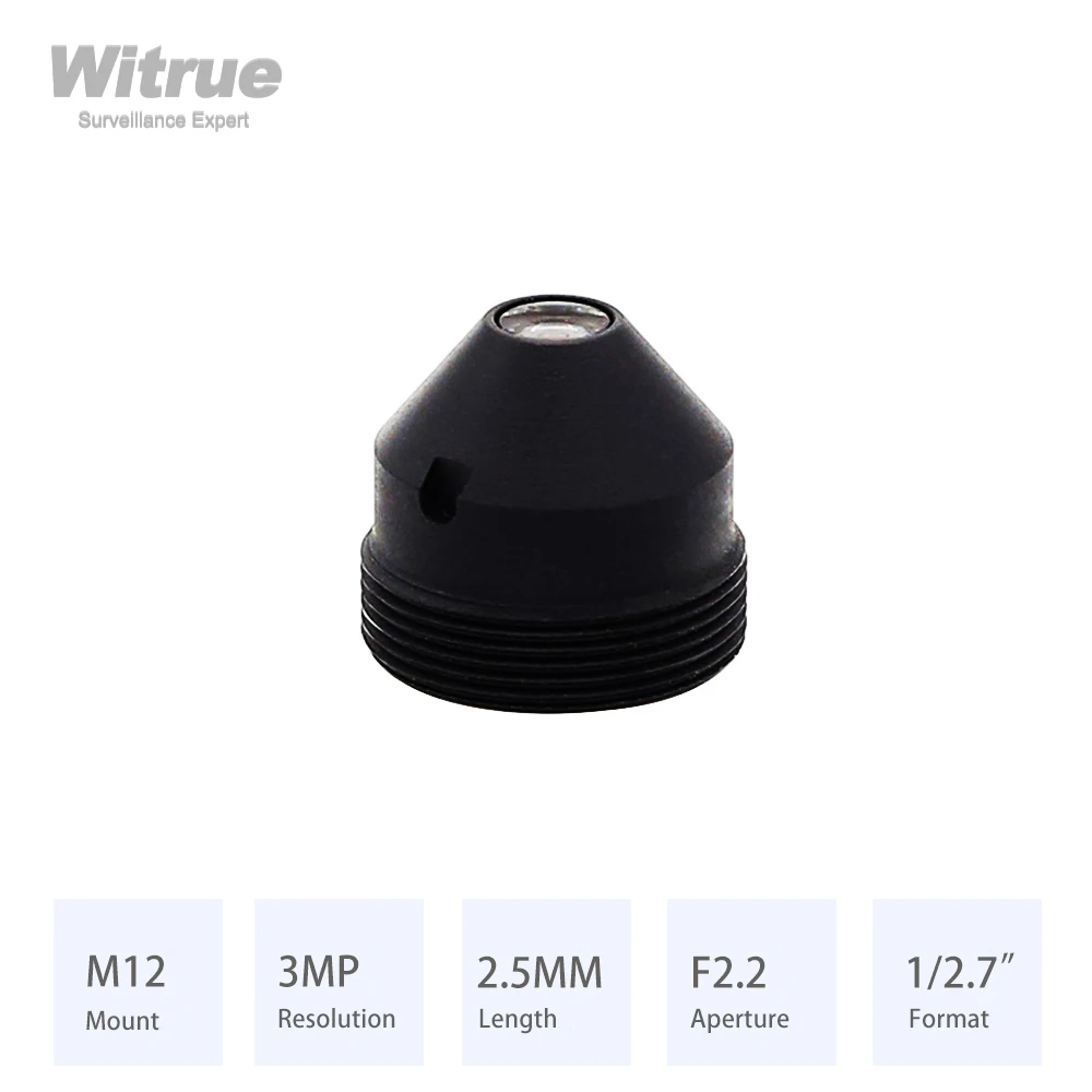 Obiettivo CCTV 3MP 2.5mm CS Mount F1.2 Per Telecamere IP Di Sorveglianza
