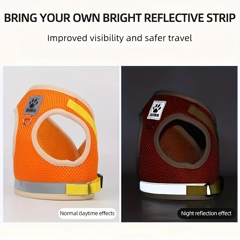 Adjustable Reflective Breathable Cat & Puppy Safety Vest Harness S6539bafc29904aeab97f7edf85a749fcE