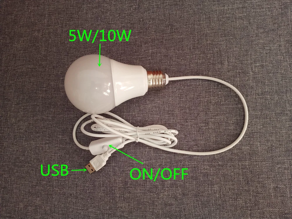 USB Bulb 10W 5W 3W USB Camping Lamp Camping Bulb 5V 5W lamp 10W tent lights