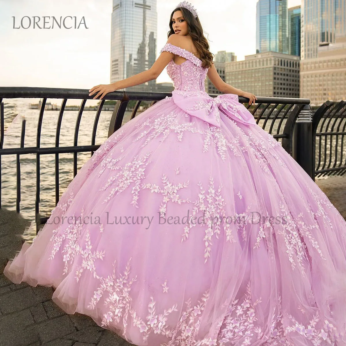 Quinceanera Dress Sweet 15 16 Ball Gown 3D Flowers Applique Beaded Flower Sleeveless Vestidos De 15 A&ntilde;os