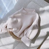 Autum Winter Baby Sweater Loose Style Knitted Baby Boy Girl Clothes Round Neck Kid Toddler Girl Boy Pullover Baby Outerwear 0-4Y