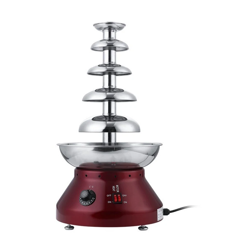 Chocolate Fountain Chocolate Melting Pot With Heating Fondue Waterfall Hotpot Machine