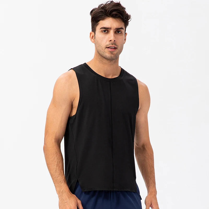 Men's Summer Fitness loose Running Vest Quick Dry Breathable Gym Workout Vest Muscle Athletic Shirt Workout Base Layer Tank Top 3