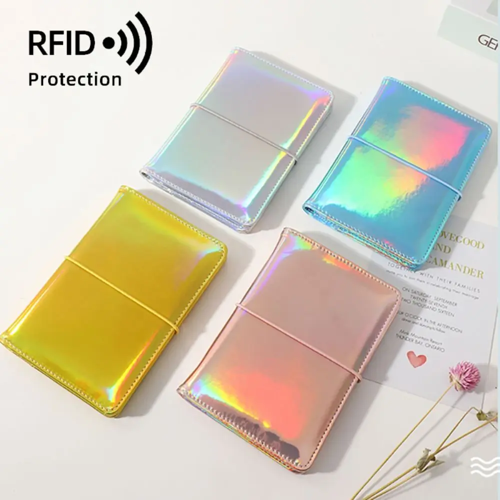

PU Leather RFID Passport Cove Ultra-thin Waterproof Passport Protector Business Document Package Credit ID Card Wallet