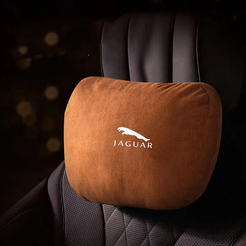 

4S Top Quality Car Headrest Neck Support Seat Soft Neck Pillow for Jaguar XEL XFL F-PACE F-TYPE Car headrest Accessories