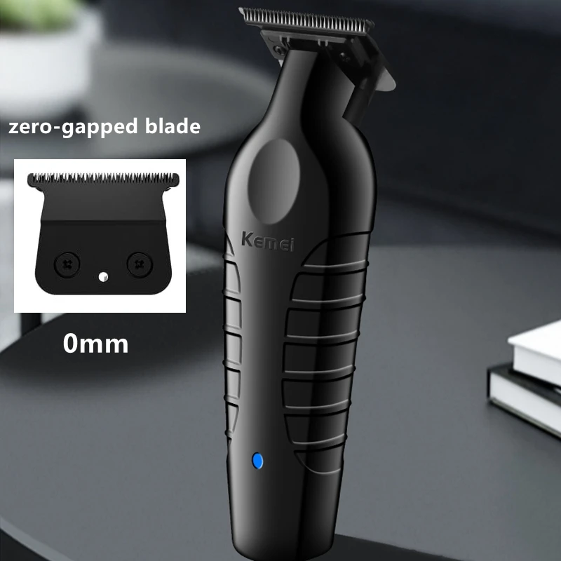 남성용 Kemei 전기 수염 헤어 트리머, 전문 전기 헤어 트리머, 충전식 USB, 대머리 헤어 커터, 이발