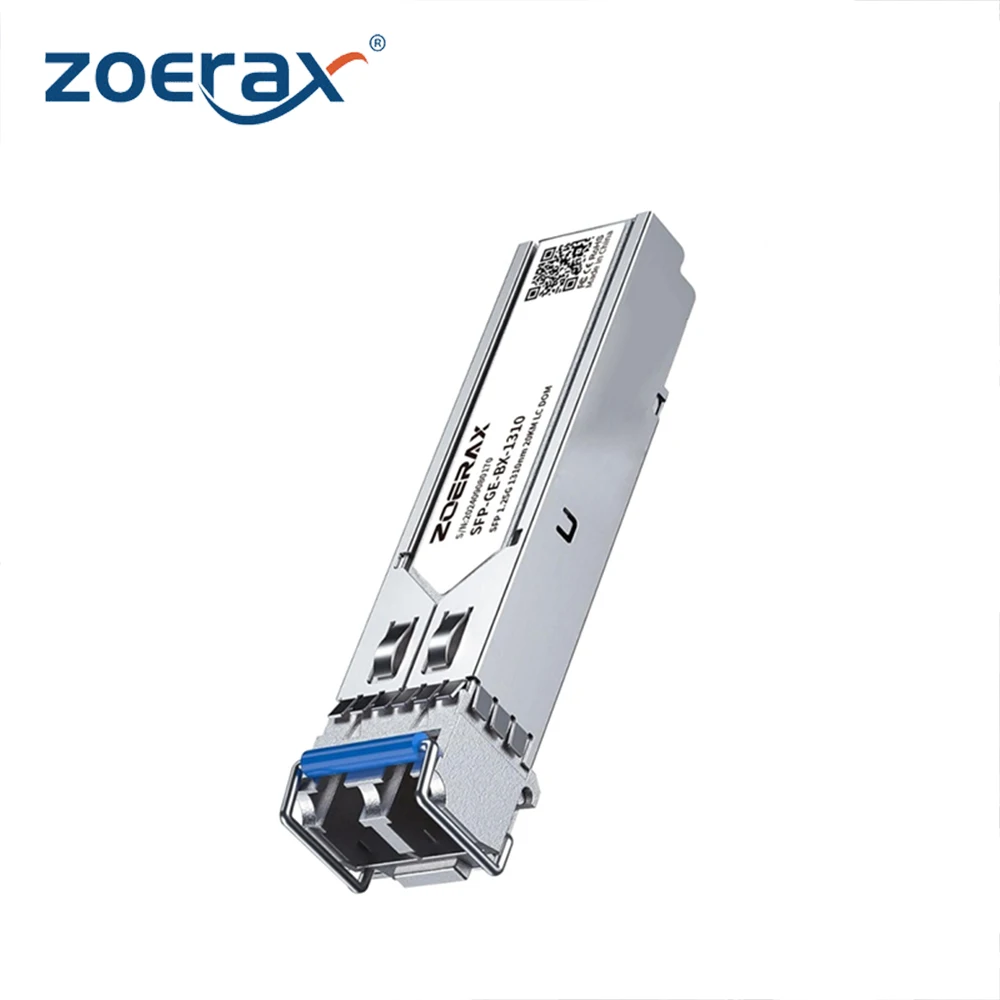 ZoeRax 1.25G LC SFP Single-mode Duplex Optic Module LC Gigabit SFP Fiber Transceiver Module 1000 Base LX 1310nm up to 20km DDM
