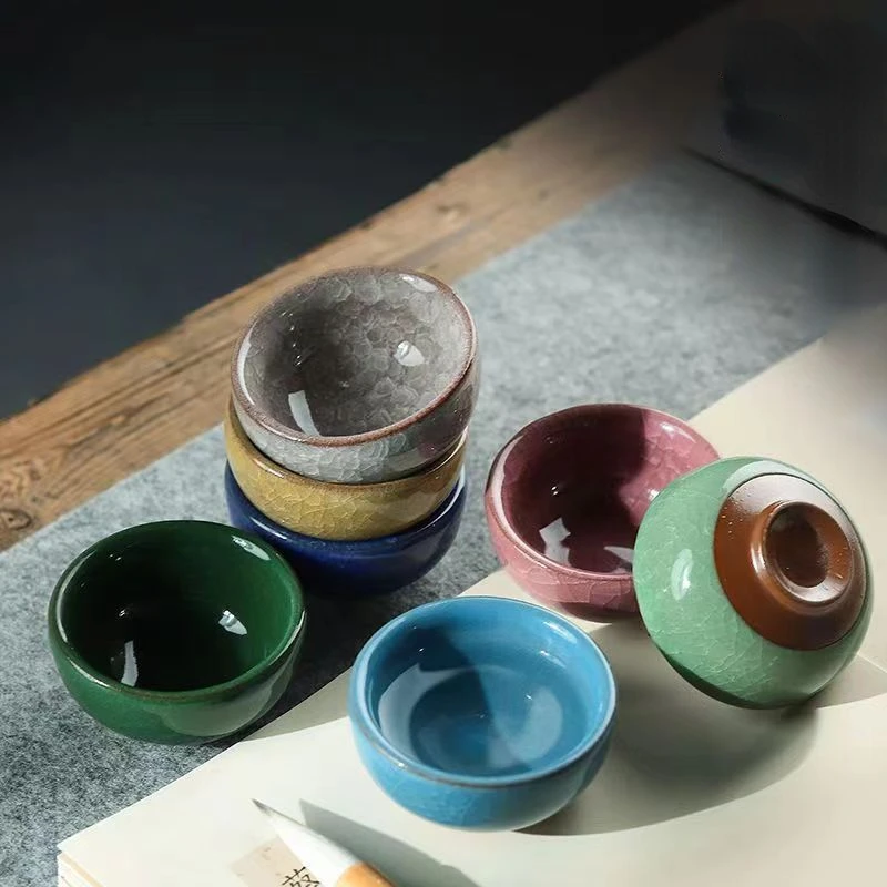 Ice cracking glaze Tea Cup puer tea cup Dehua Ceramics Teacup Chinese Kung Fu Cups Chinese Porcelain Gift