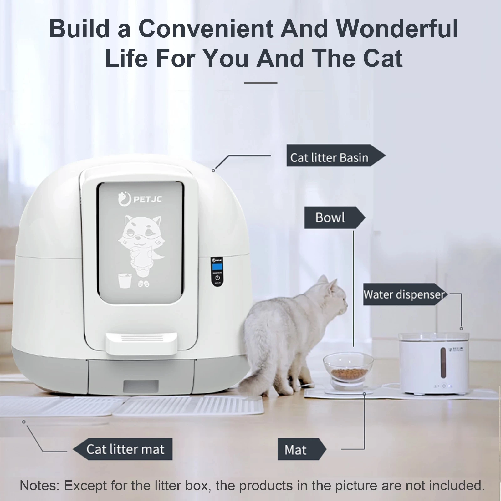 

APP Intelligent Self Cleaning Cat Sand Toilet Pet Liiter Bedpan Automatic Cat Litter Box Self Cleaning Caja De Arena Para Gatos
