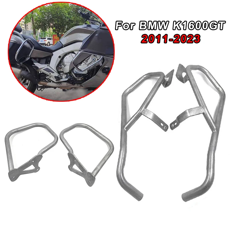 For BMW K1600 GT B K1600GTL 2011- K1600GT Motorcycle New Crash Bar Saddlebag Side Box Engine Guard Protective Frame Bumper