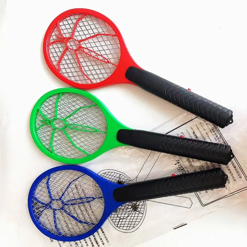Racchetta Elettrica Per Insetti In Plastica Racchetta Portatile Per Zanzare Swatter Bug Rosso Giallo Blu Racchetta Elettronica Per Zanzare