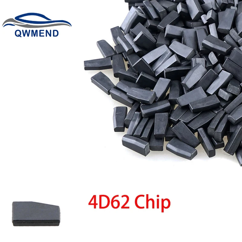 QWMEND ID62 4D62 Chip 4D 62 ID 62 Transponder Chip for Subaru Forester Impreza Carbon Blank Chip 4D62 ID62 remtekey for subaru forester outback legacy 2008 2009 2010 2011 2012 2013 2014 434mhz with 4d62 chip 3 button car remote key