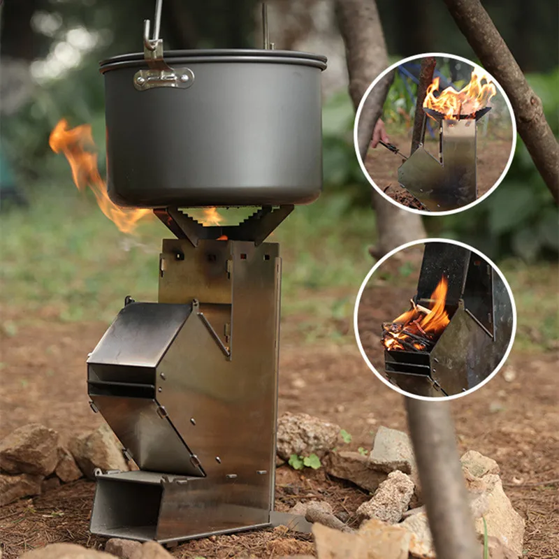 Poêle à bois de chauffage hexagonal pliant d'extérieur, table de feu de  camping cuisinière à charbon multifonctionnelle barbecue gril pliable  portable - AliExpress