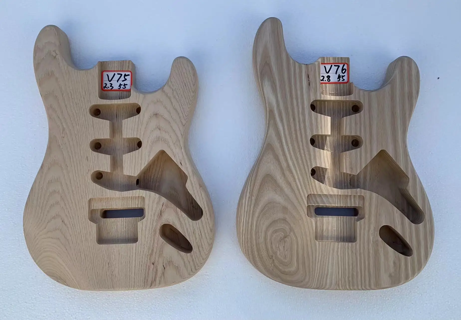 Top Quality DIY Bodies 3A Grade 2PCS Ash Wood Body for Custom 6 Strings