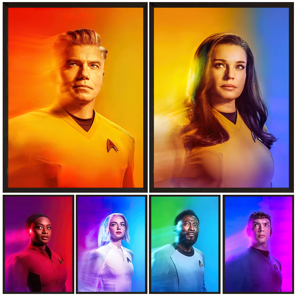 

American Science Fiction TV Plays Art Poster And Print, Portrait Poster Of Spaceship Crew , Wall Art Canvas Painting,Home Decor