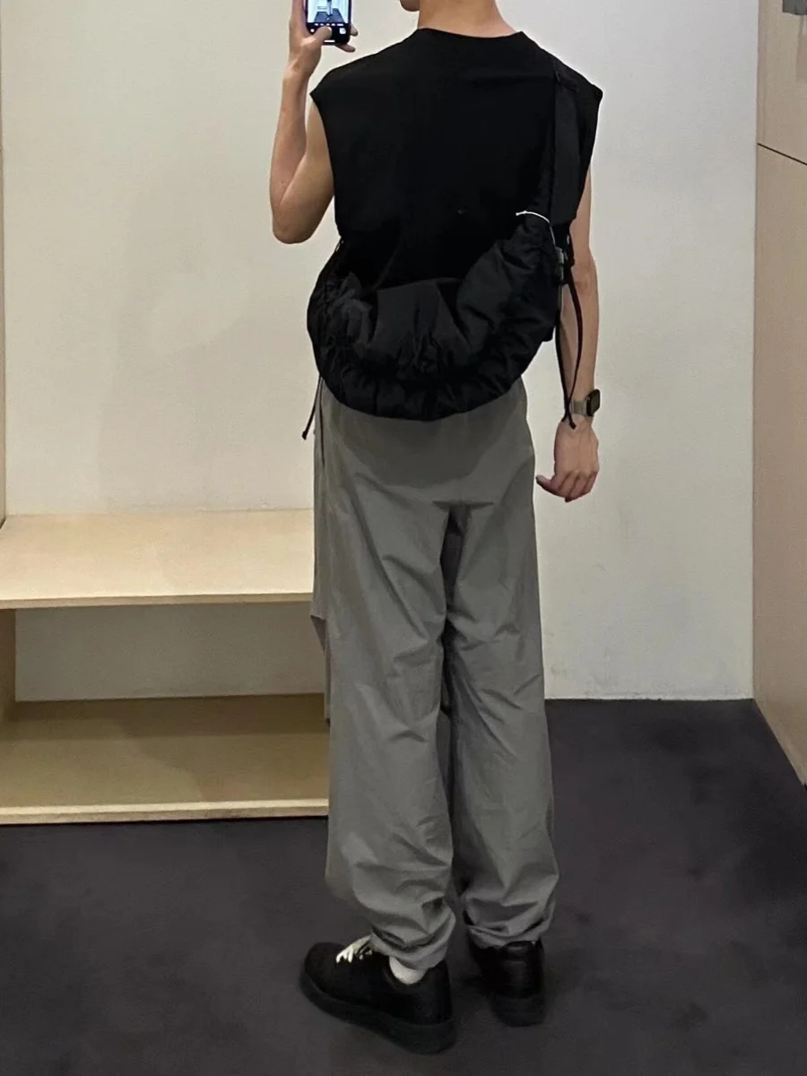 New Simple and Casual Solid Color Nylon Large Capacity Women's Dumpling Bag Shoulder Bag for Travel and Commuting