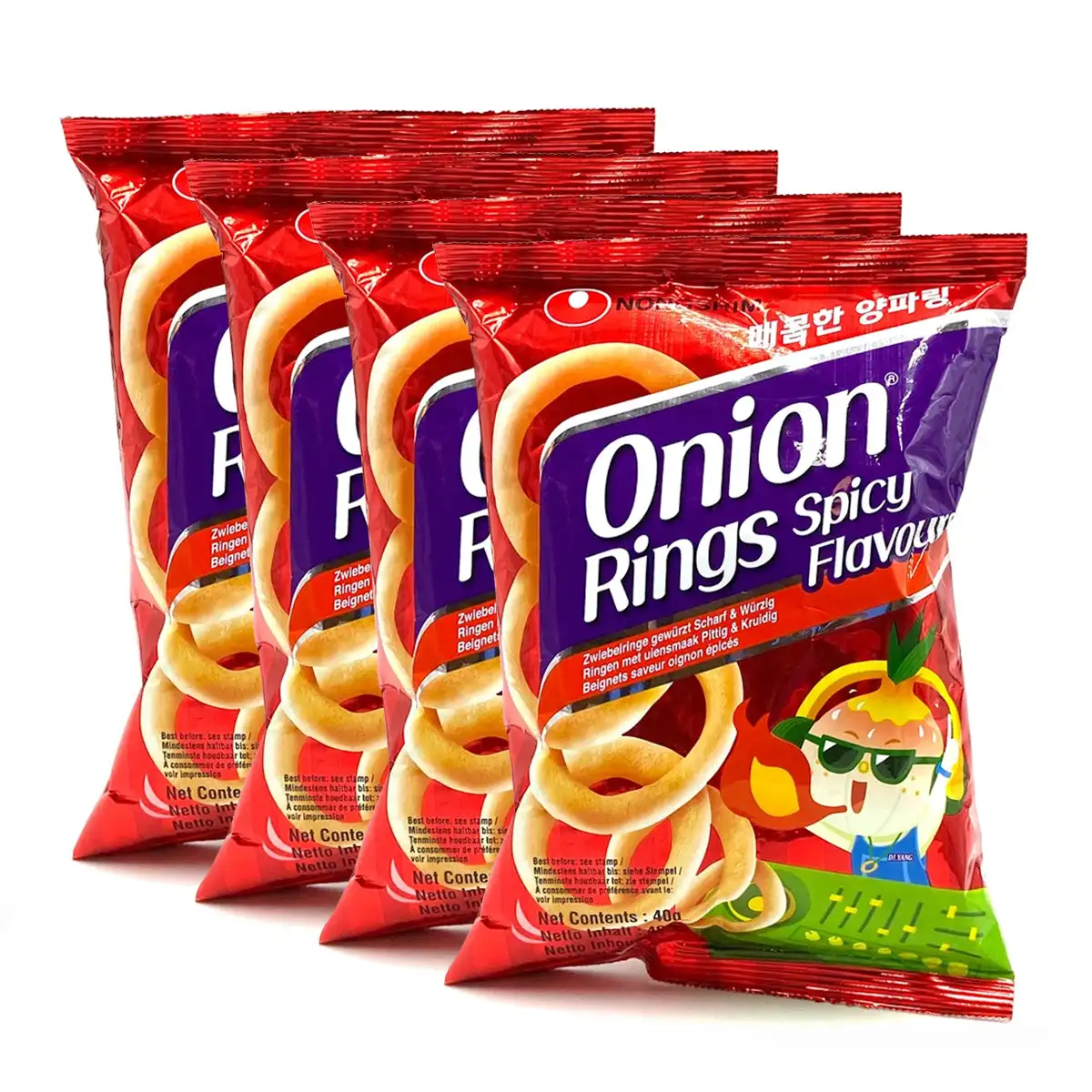 Кольца с пряным луком Nongshim 40gX4Pack