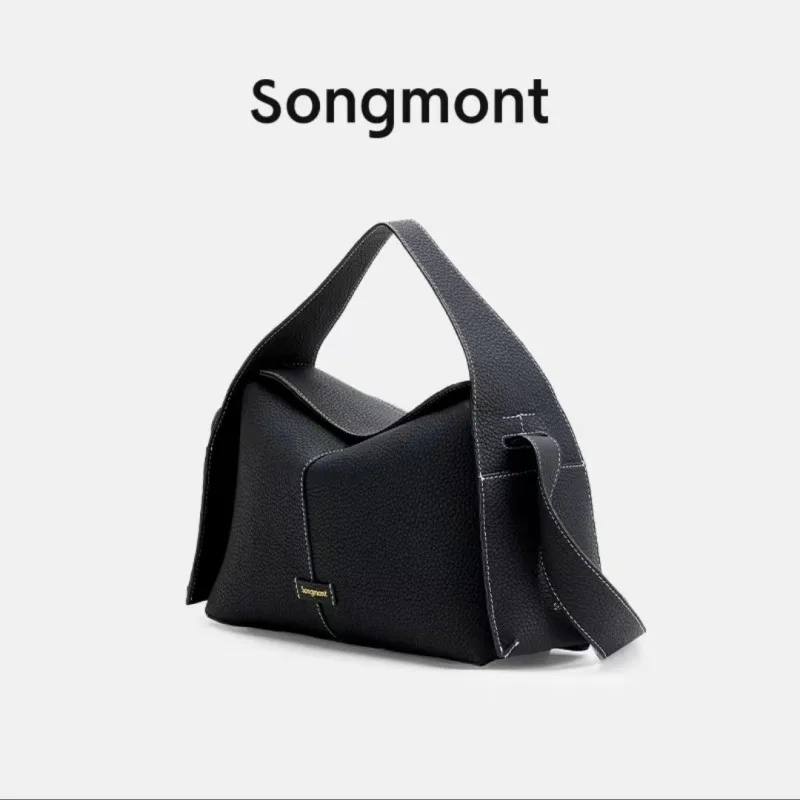 

Songmont 2024 New Women's Tote Eave Bag Luxury Brand Designer Single Shoulder Crossbody Bag Leather Large Capacity Commuter Bags