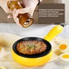 Multifunction Mini Electric Egg Omelette Cooker Eggs Boiler  Steamer Pancake Fried Steak Non-stick Frying Pan 110V 2