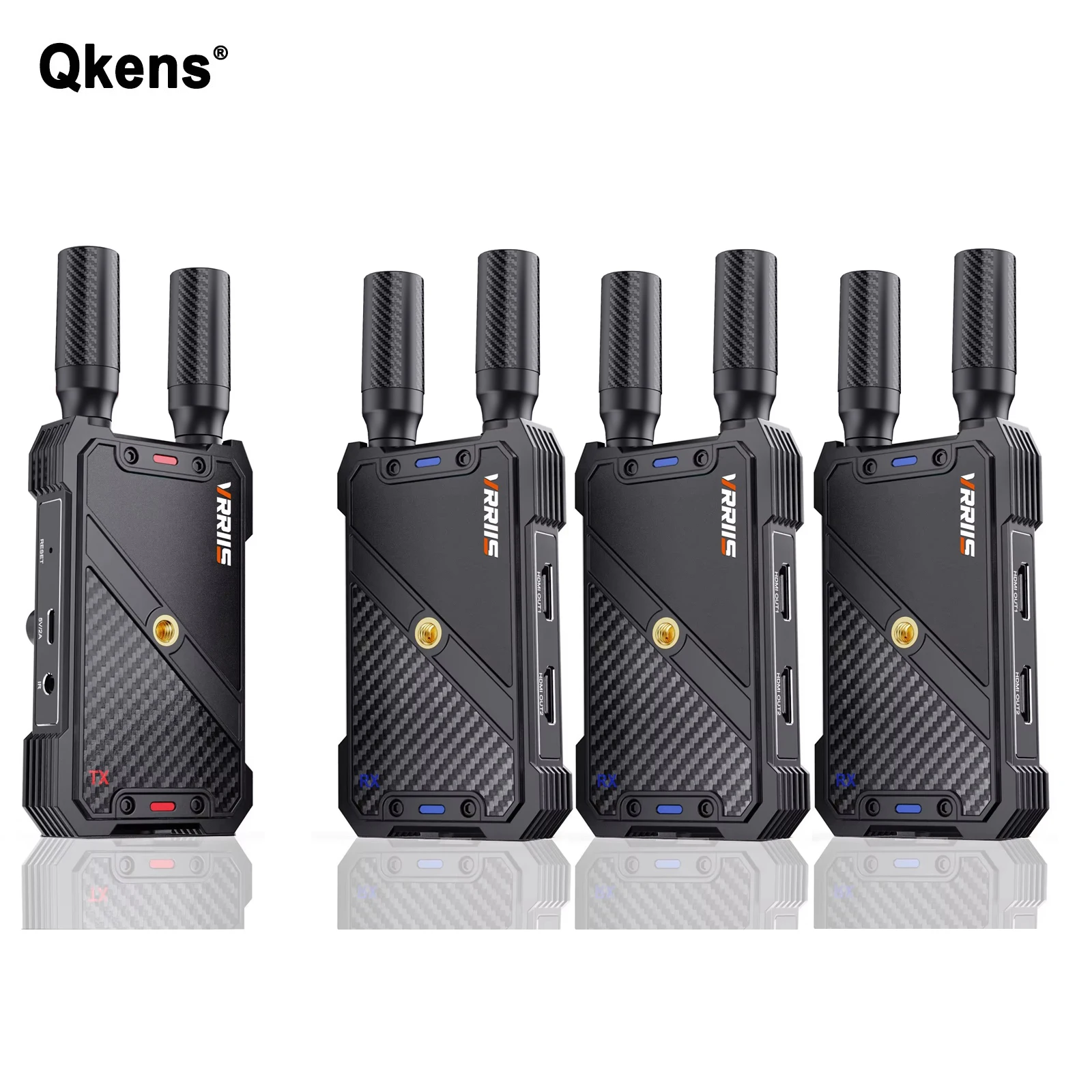 400m Wireless Wifi Dual HDMI Extender Audio Video Transmitter and Receiver Support Church Camera Live Streaming Battery 1 To 5