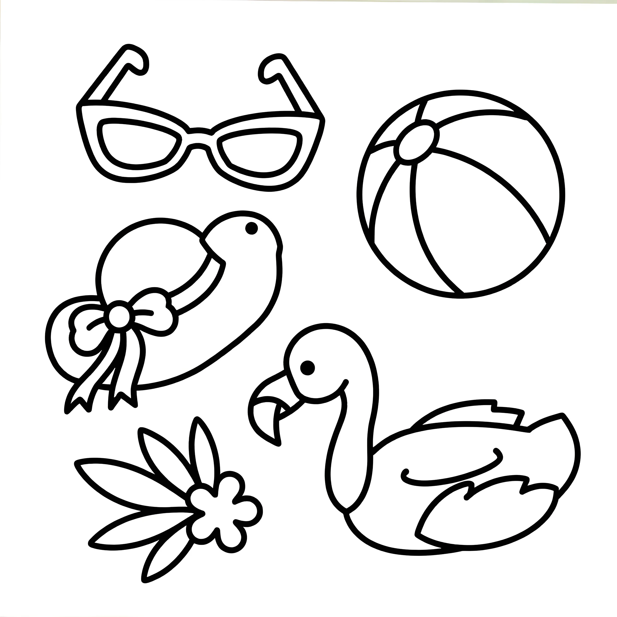 EASY SUMMER Bold-easy Patterns Coloring Book for Adults Cute Drawing Book Perfect Gift for Party and Birthday 6