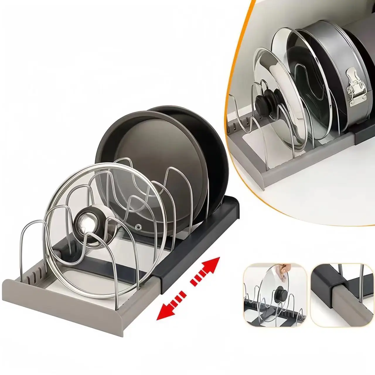 Expandable Cabinet Organizer Rack 1