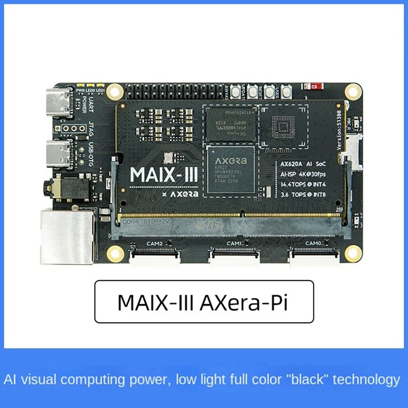 

For Sipeed M3AXPI Quad Core A7 2GB LPDDR4X 3733Mhz 4K@30Fps AI ISP Linux Development Board With MAIX-III Core Board Kit