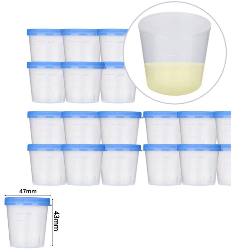 5-100pcs Urine Collection Sample Bottle Container Specimen Cup sample collection cup