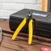 Deli 4.5inch Non-slip Handle Wire Cutting Tools Plastic Cutting Nippers Multi Function Electrician Repairing Pliers Hand Tool 2