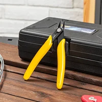Deli 4.5inch Non-slip Handle Wire Cutting Tools Plastic Cutting Nippers Multi Function Electrician Repairing Pliers Hand Tool 2