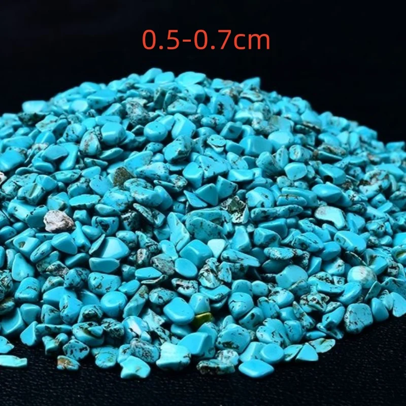 100g crushed turquoise, walnut inlaid with high porcelain and high blue, suitable for Wulanhua turquoise decoration, landscape M