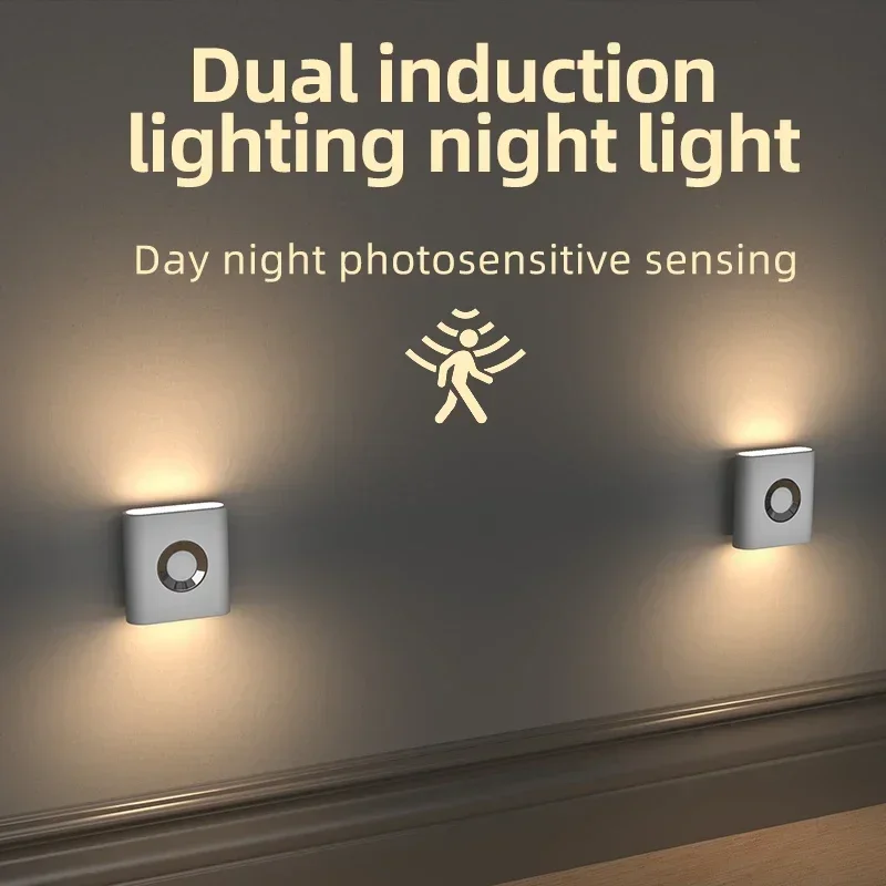 Rechargeable Smart LED Night Light with Motion Sensor for Bedroom and Home Décor