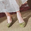 2025 Brand Women Shoes Spring New Quality Women's Pumps Fashion Pointed Shallow Pumps Office Lady Shoes Trend Mid-heel Sandals 3