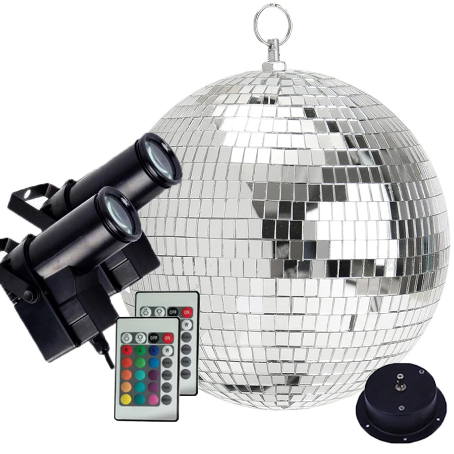 TheLAShop 12 Mirror Disco Ball Complete Kit Multi-Color Optional –