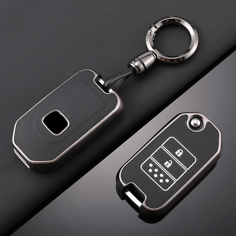 TPU Leather Car Key Case key case key case cover Full Cover Shell For Honda Accord Civic CR-V HR-V HRV Crider Jade Odyssey