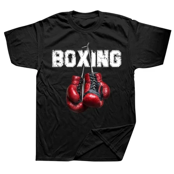 Divertenti magliette I Love Boxing Grafica in cotone Streetwear Manica corta Regali di compleanno T-shirt stile estivo Abbigliamento da uomo