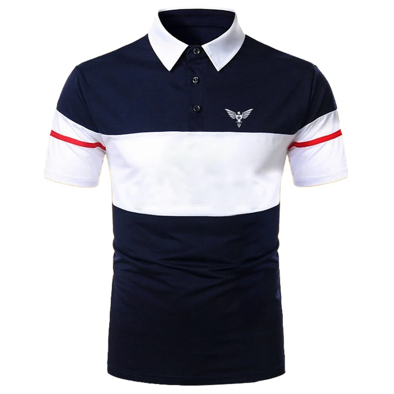 

Men Polo Men Shirt Short Sleeve Polo Shirt Contrast Color Polo New Clothing Summer Streetwear Casual Fashion Men Tops