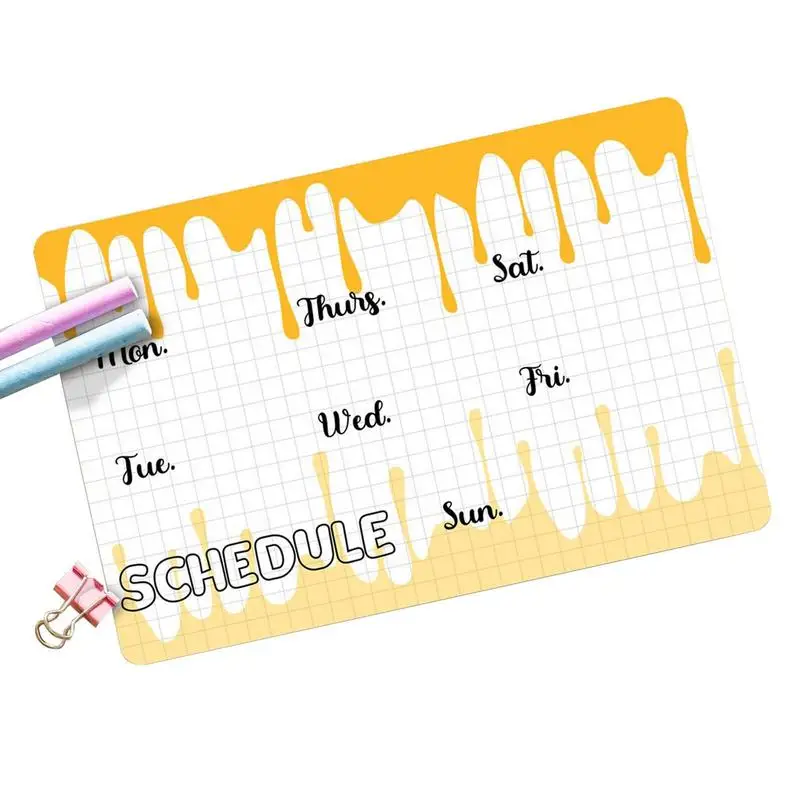 Carta Cancellabile A Secco Lavagna Adesiva Mensile Settimanale Planner Calendario Lavagna Contatto Carta Frigo Sticker Bacheca Menu