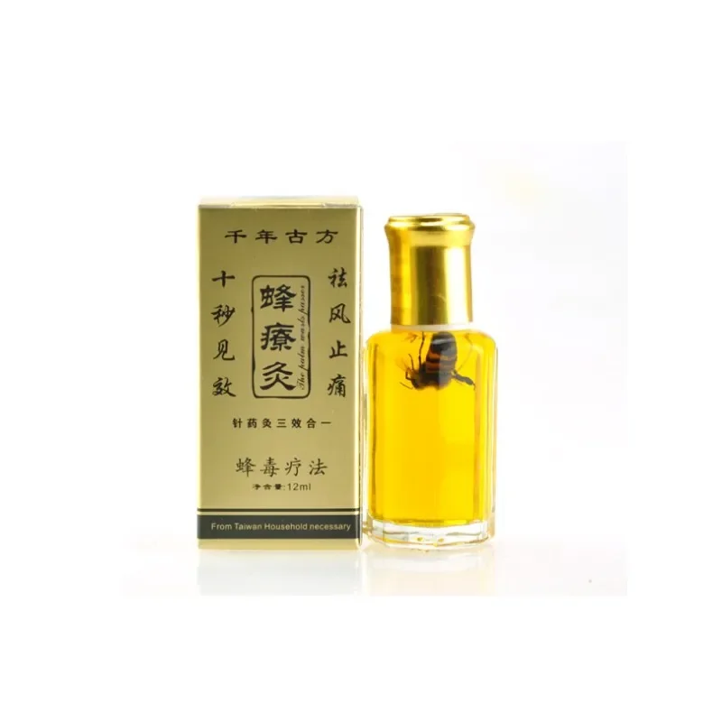 Bee Venom Oil Waist Foot and Joint Pain Health Care Paste Palm Moxibustion Activating Collateral Oil Baicao Bee Fever