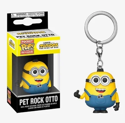 thumbnail image 5 of 2024 NUEVO llavero Funko Pop Despicable Minions Me OTTO STUART KEVIN CARL Pajama Bob Agnes Pocket Pop Llavero Figura de vinilo Juguetes, 5 of 5