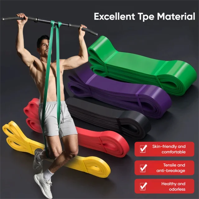 5-Pack Resistance Bands Set TPE Fitness Yoga Stretch Bands Unisex Gym Home Use Small Strength Training Elastic Bands 2