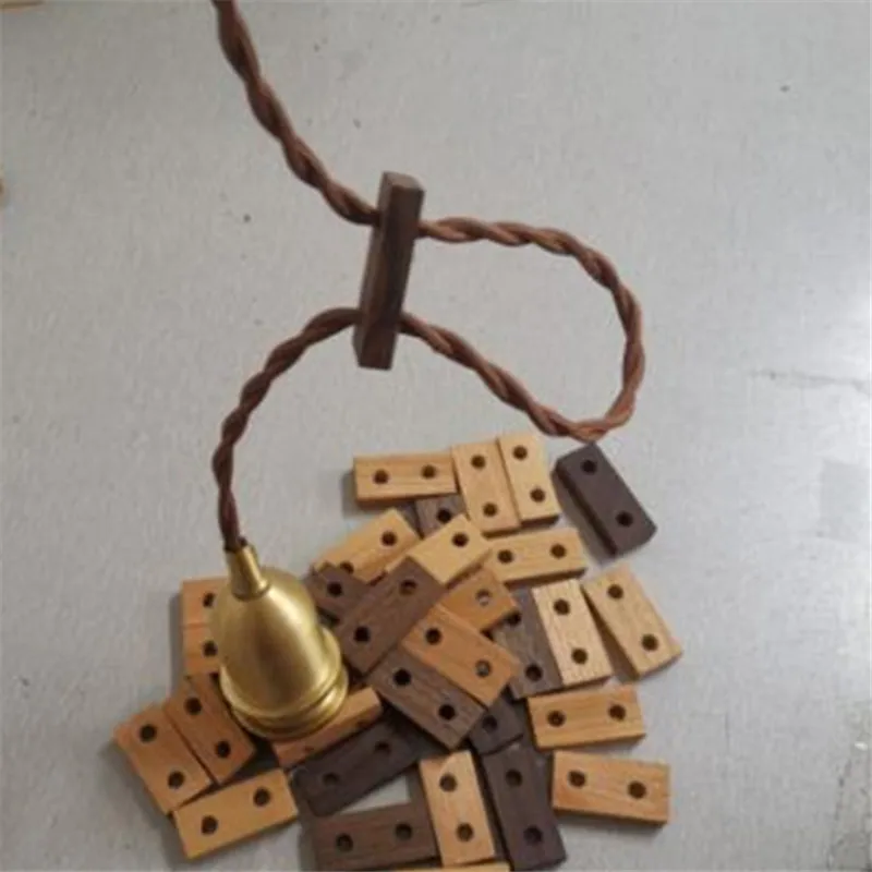 2PCS Wooden cable wire height adjuster buckle length and height adjustment creative light wire decoration lighting accessories