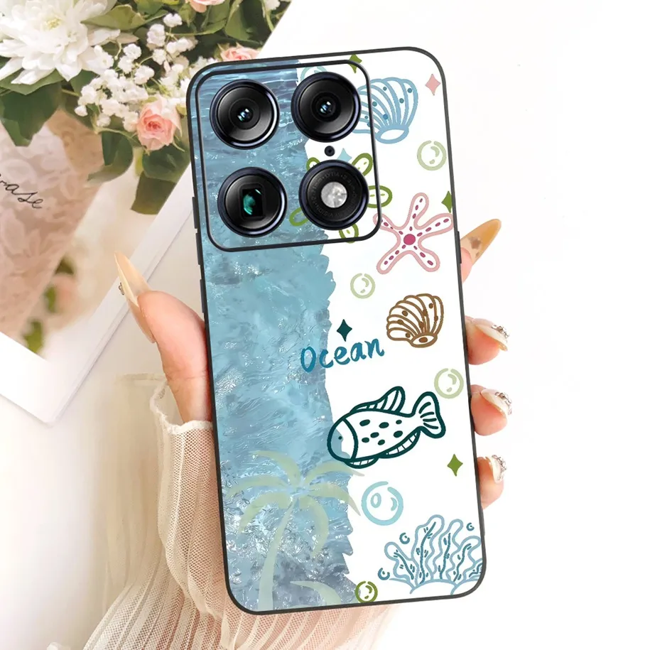 Cute Cartoon Cat Soft Silicone Shockproof Bumper Case - Air Pro Phone Shell