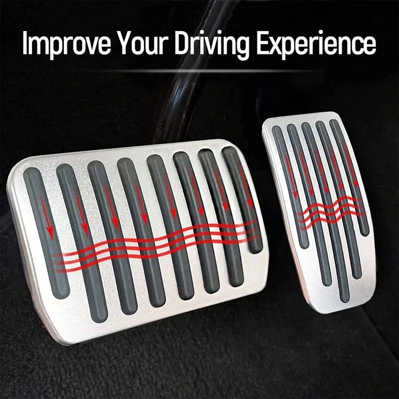 Foot Pedals Cover Anti-Slip Car Foot Pedal Brake Gas Pedal For Tesla Model 3/Y 2017 -