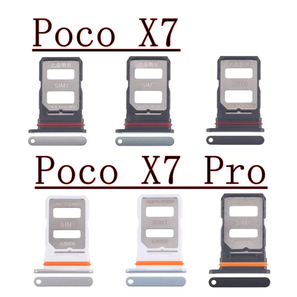 Sim Card Tray Reader For Xiaomi Poco X7 Pro PocoX7Pro Micro SD