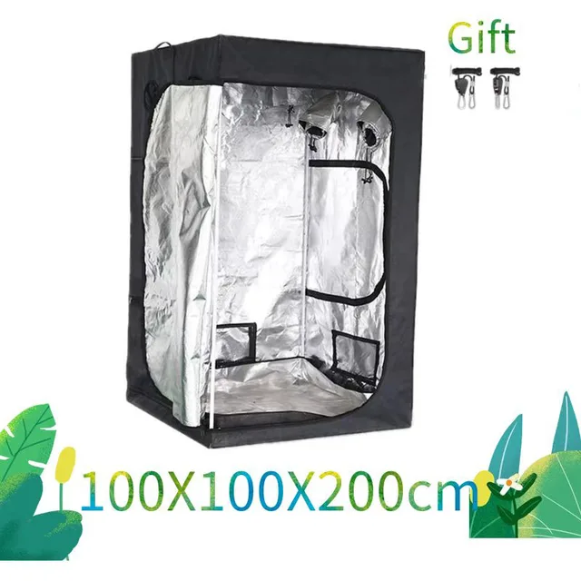Új 100X100X200Cm Termesztési Szoba Sátor Hidroponika Növény Lámpa Alkatrészek Beltéri Növekvő Dobozok Üvegházhatást Okozó Növények Számára
