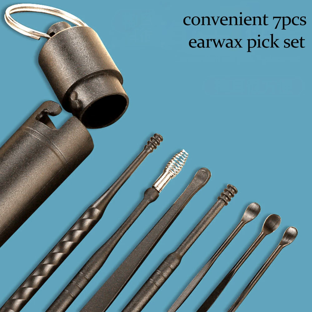 6/7PCS Earwax Remover Ear Cleaner Wax Removal Tool Ear Cleaner Personal Health Care Ear Wax Cleaners Ear Pick Cleaning