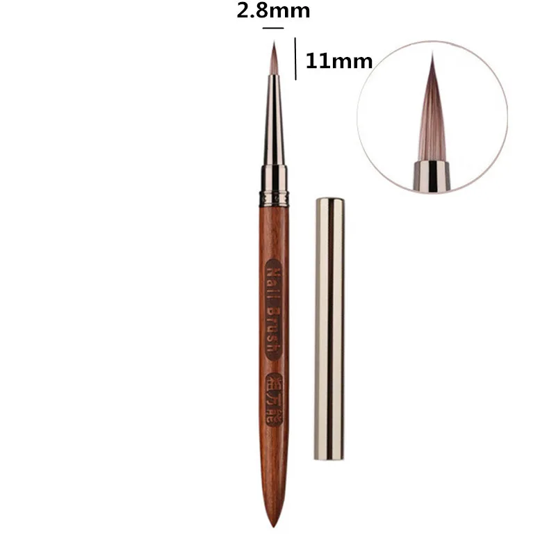 12Style Different Colored Handle Nail Acrylic Brush Liquid Powder DIY Nail Drawing Nail Art Bruses 5