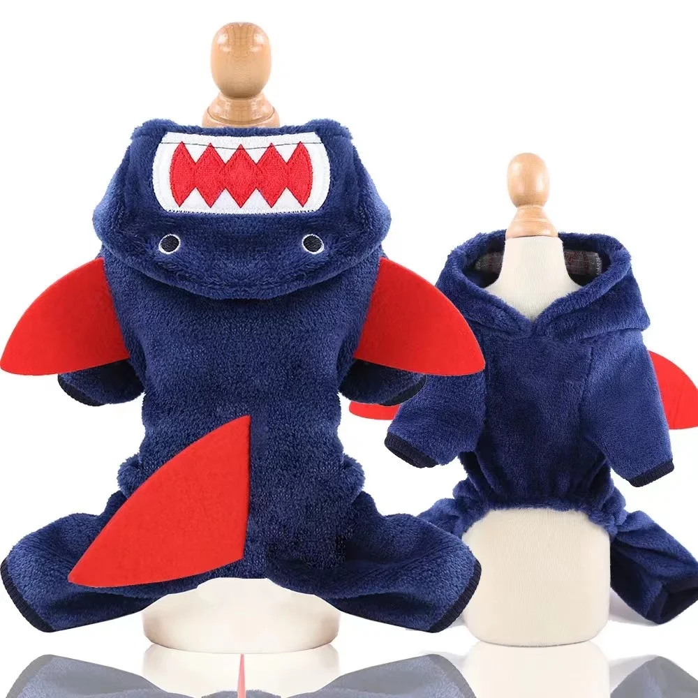 2024 Pet Dog Clothes Warm Soft Fleece Dogs Jumpsuits Pet Clothing for Small Dogs Cats Hoodies Chihuahua Yorkshire Costume Coat